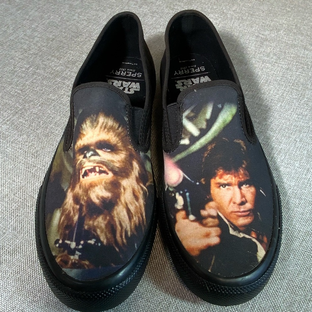 Sperry Star Wars Slip On Shoes Womens 11 Chewbacca Han Solo